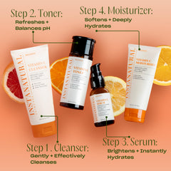 Ferulic Acid and Vitamin C ingredients on the label