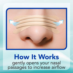 Instaclear nasal strip during exercise shows daytime use for clearer airflow.