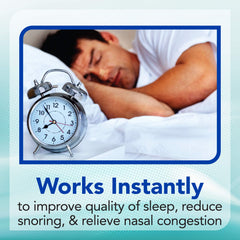 Instaclear tan-color nasal strips packaging highlights extra-strength option for congested days.