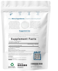 Scoop of Instant Creatine Monohydrate Powder with 5g serving