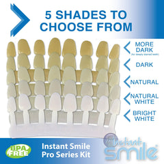 40 shapes and 5 shade options with fitting beads included