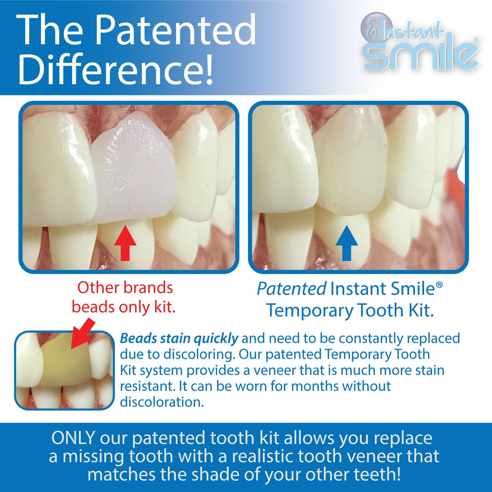 Patented, highly realistic temporary replacement tooth design