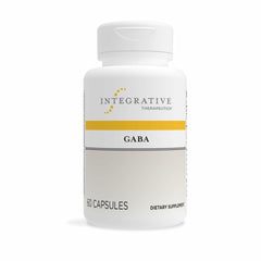 Front view of Integrative Therapeutics GABA bottle with label