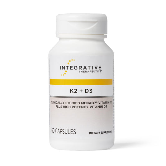 Integrative Therapeutics K2 + D3 bottle – front view