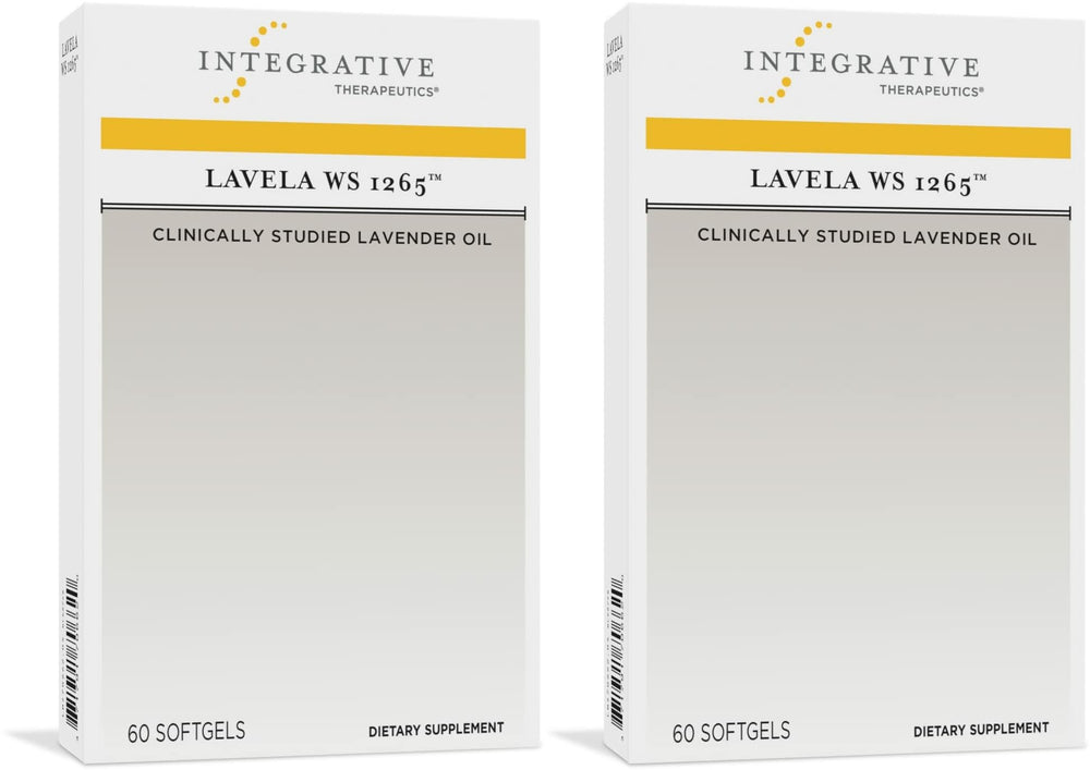 Integrative Therapeutics Lavela WS 1265 bottle promotes relaxation support.