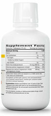 Close-up of bottle label for Integrative Therapeutics Liquid Calcium Magnesium 2:1