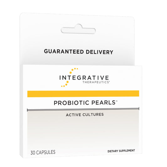 Bottle of Integrative Therapeutics Probiotic Pearls capsules