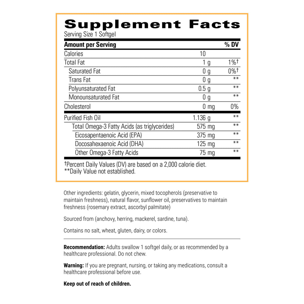 Burpless fish oil formula