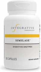 Bottle of Integrative Therapeutics Similase digestive enzyme supplement on white background