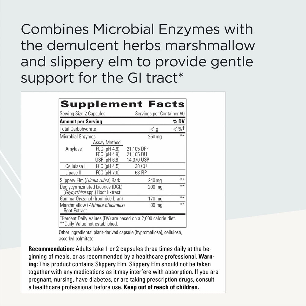 Similase Sensitive Stomach capsules shown, dairy-free and vegan