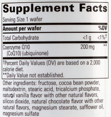 Nutrition label showing dairy-free, gluten-free and no artificial colors