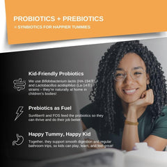 Label highlighting 6B CFU potency and prebiotics