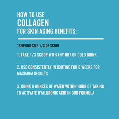 USA manufactured collagen powder in BPA-free container