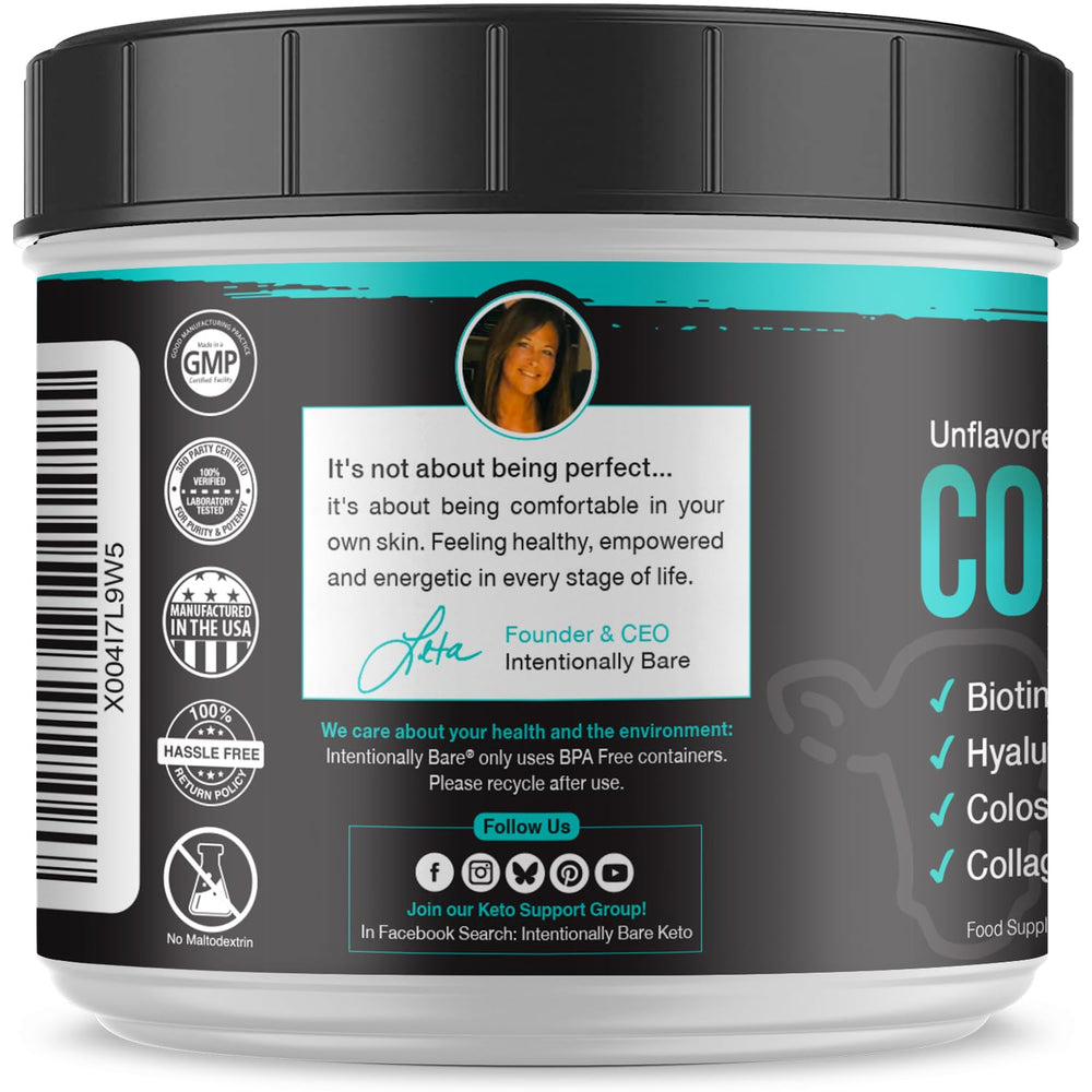 Packaging detail showing 60 servings