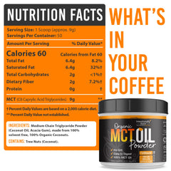 BPA-free container of Intentionally Bare MCT Oil Powder