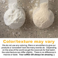 Packaging highlights clean-label, vegan, gluten-free Intentionally Bare MCT Powder.
