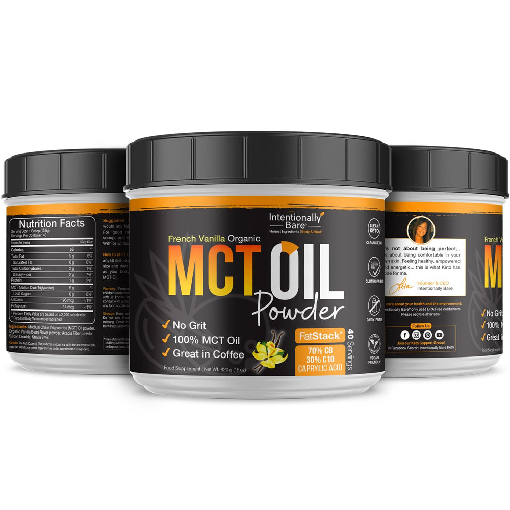 Organic coconut MCT oil powder without fillers