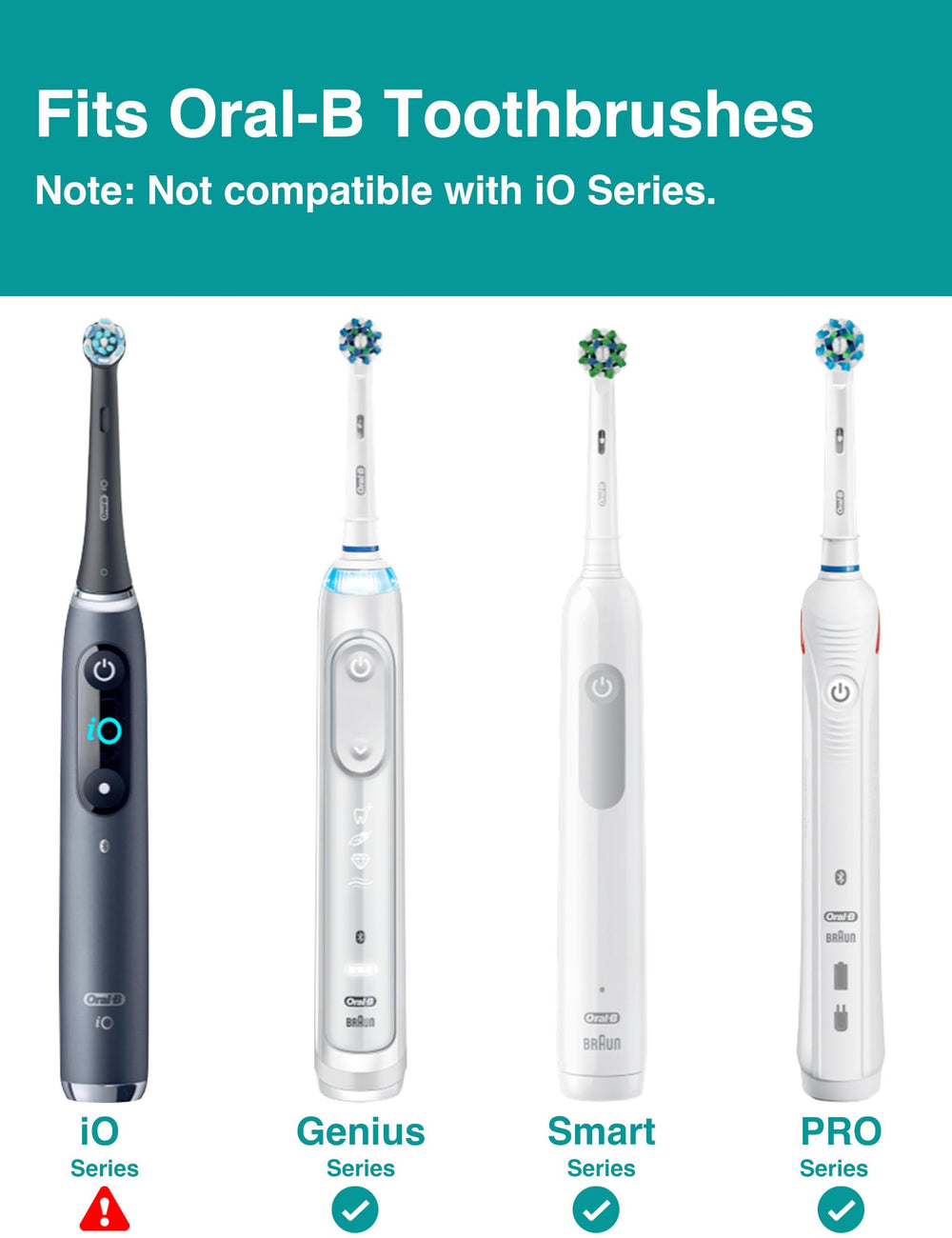 Braces-friendly interdental brush head cleaning between teeth