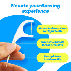 Interdental cleaning with floss picks