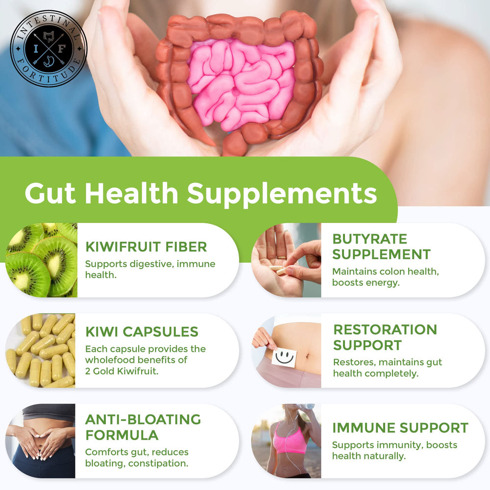 Dairy-free PREbiotic Gold capsules on white background
