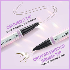 intoo you eyebrow pencils dual-heads design speeds up shaping.