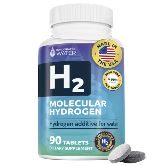Invigorated Water hydrogen tablets bottle with label