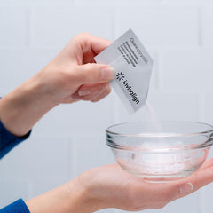 Step by step cleaning of aligners and retainers with crystals