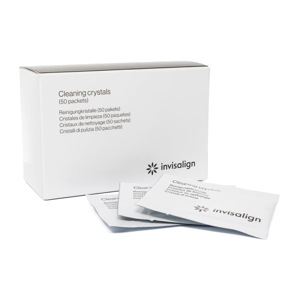 Packaging of Invisalign Cleaning Crystals 50 packets