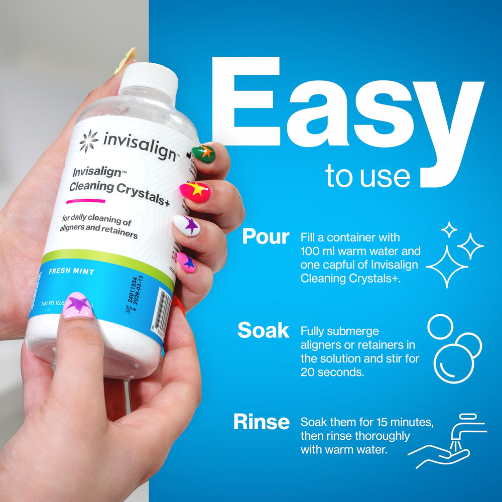 Invisalign Cleaning System+ accessories and case display