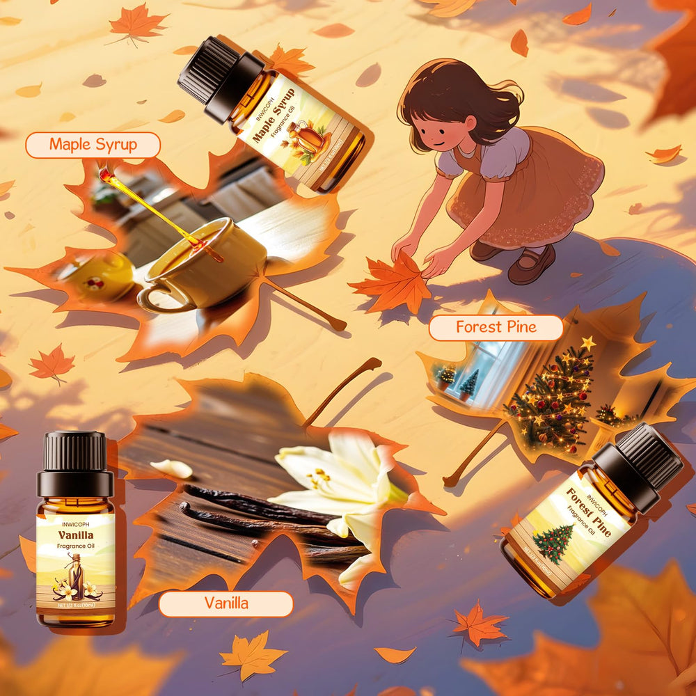 INWICOPH Autumn Fragrance Oils Set Spice Harvest 10ml bottle