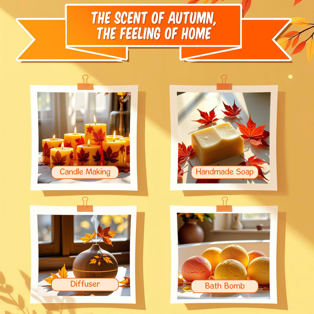 INWICOPH Autumn Fragrance Oils Set Vanilla 10ml bottle