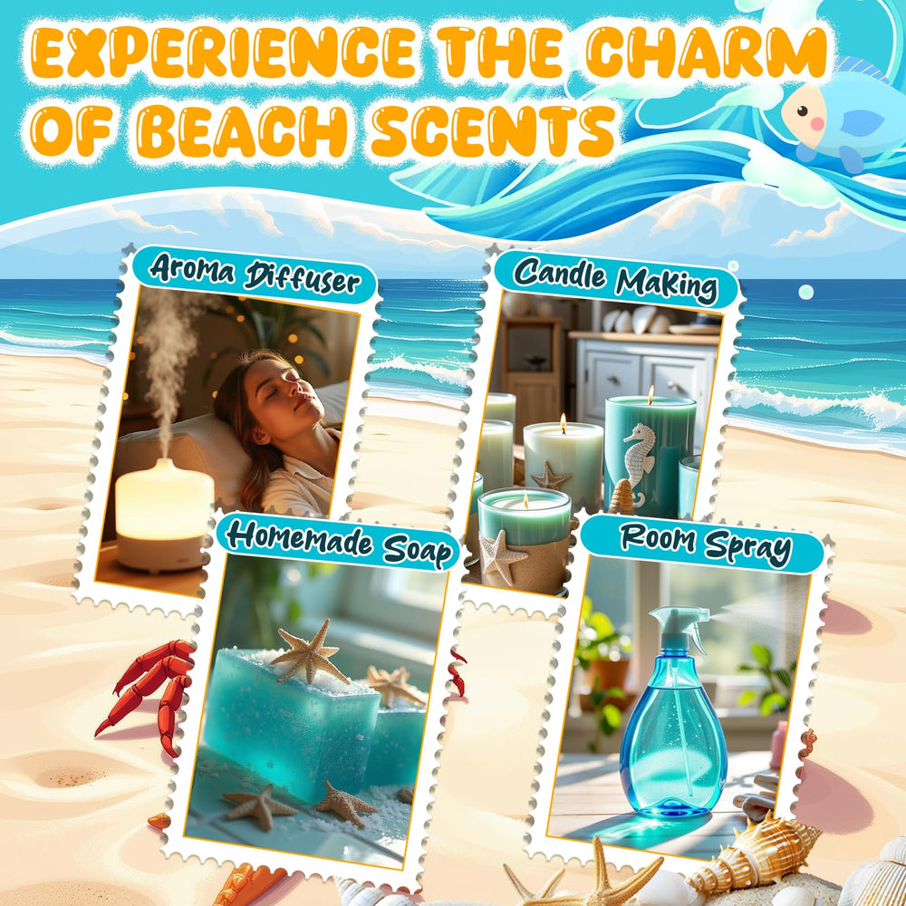 Ocean Breeze fragrance oil 10ml bottle from INWICOPH Beach Set
