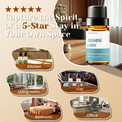 Jasmine & Mint fragrance oil bottle (10ml)