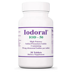 Optimox Iodoral 50 mg potassium iodide tablets – front view