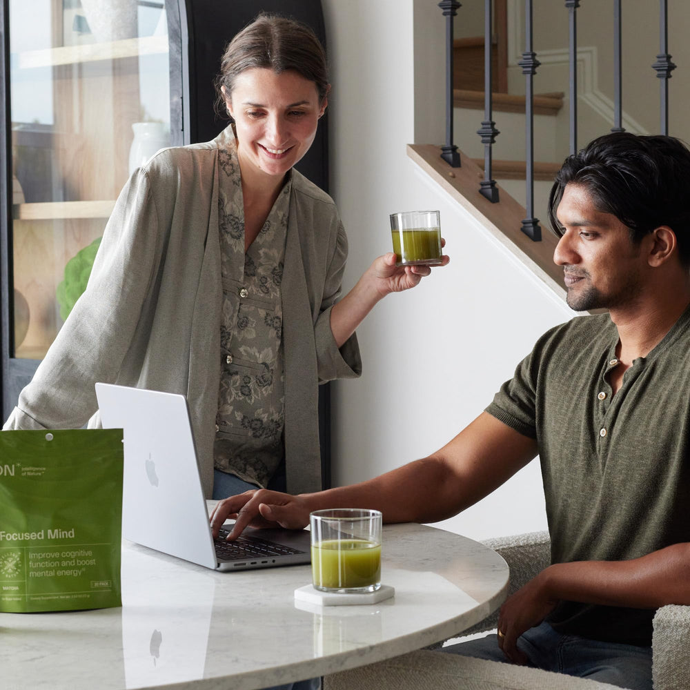 Matcha and adaptogens blend in ION* Focused Mind