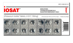 IOSAT 130 mg potassium iodide tablet - close-up