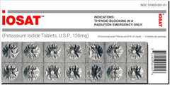 IOSAT Potassium Iodide 14-tablet bottle front view