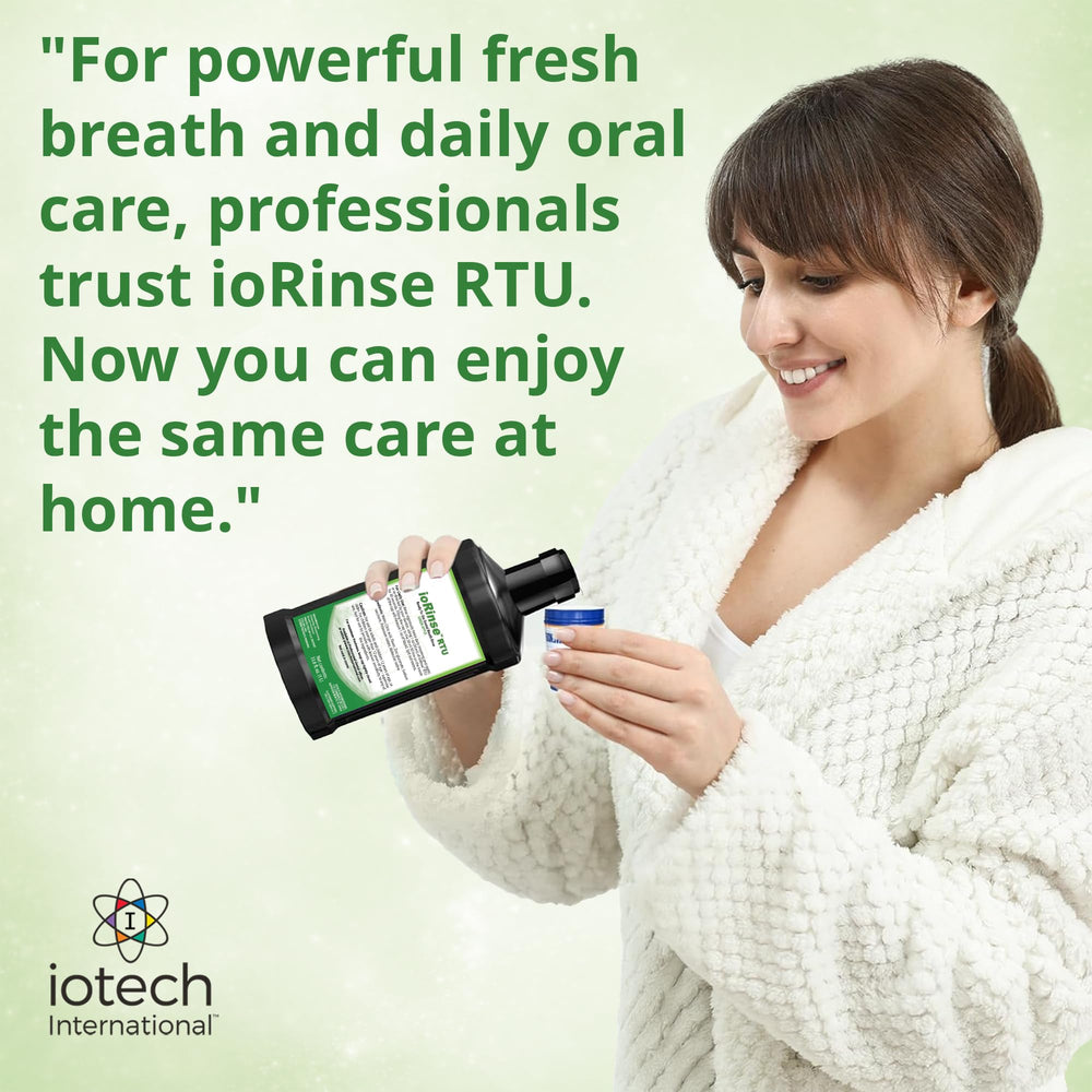 Iotech ioRinse RTU texture and color detail displaying clear, ready-to-use solution