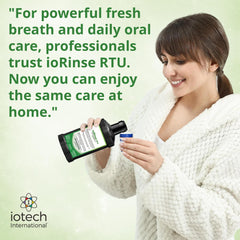 Iotech ioRinse RTU texture and color detail displaying clear, ready-to-use solution