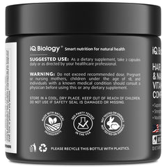 60-count box packaging of IQ BIOLOGY supplement