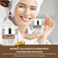 IREV Eye Cream retinol and collagen blend packaging visual for firming appeal.