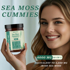 Ingredients blend including Irish sea moss and bladderwrack