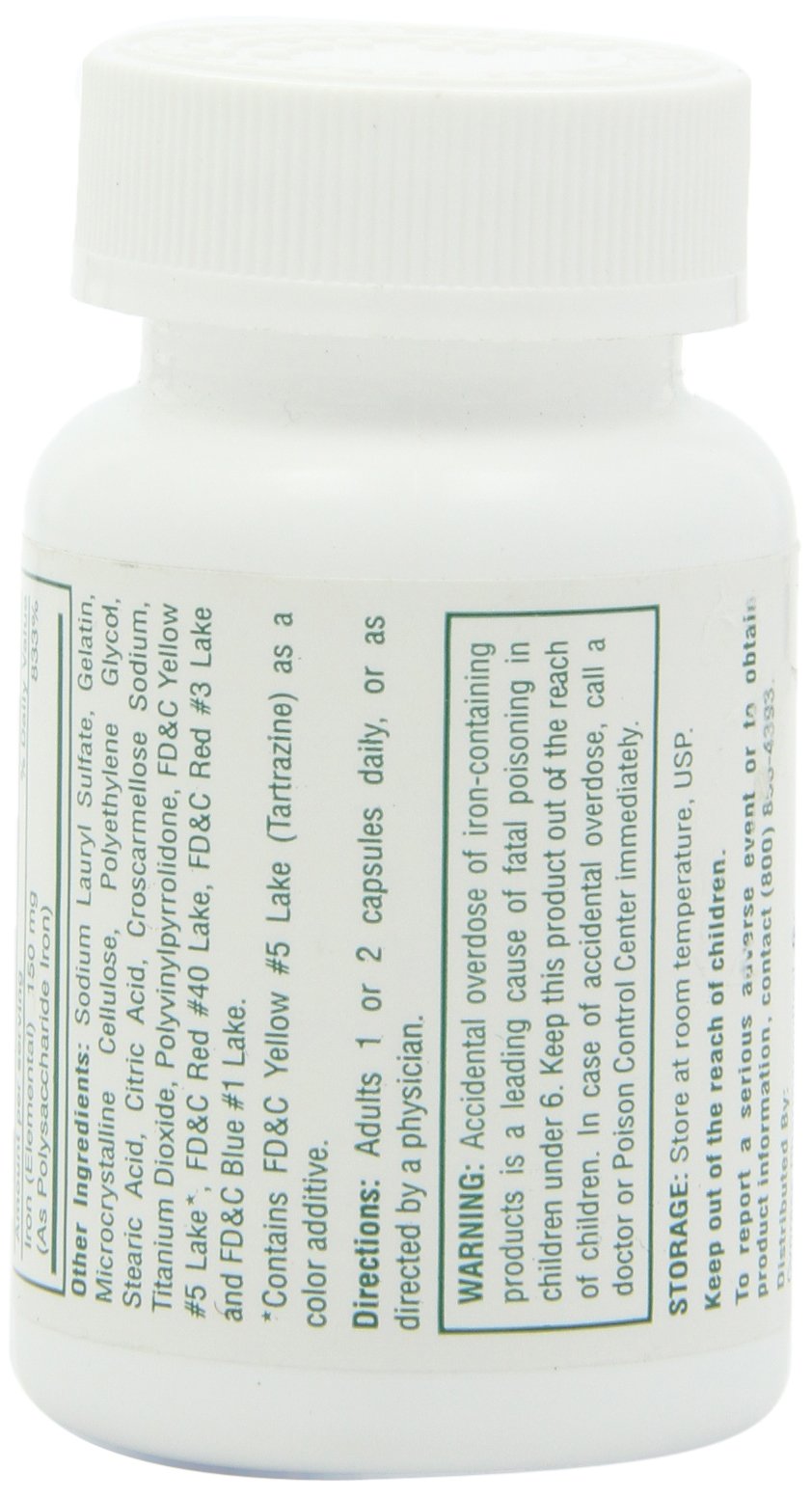 Iron supplement capsules close-up showing capsule texture 185-01