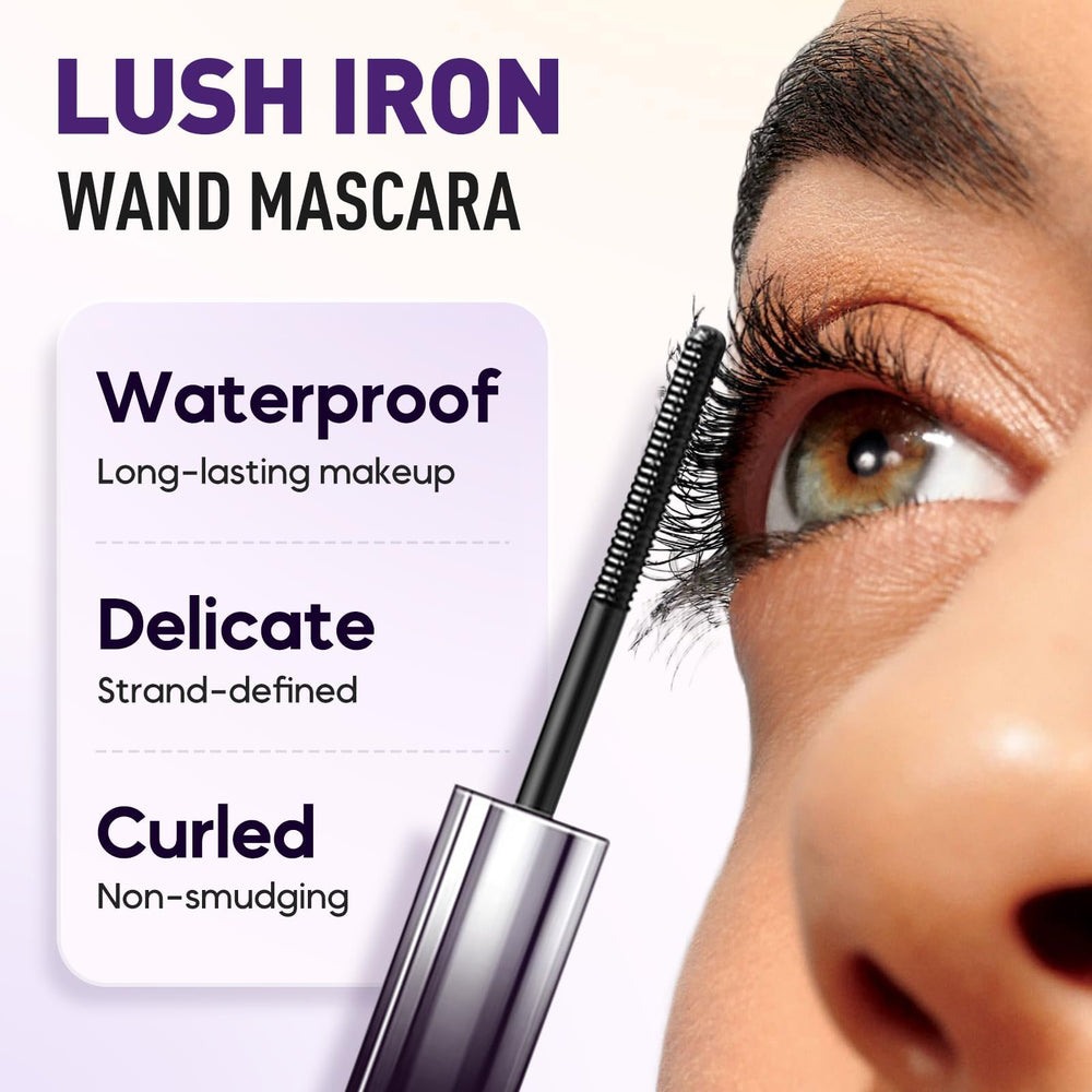 Iron Wands Rod Mascara ensures easy, clump-free application for beginners.