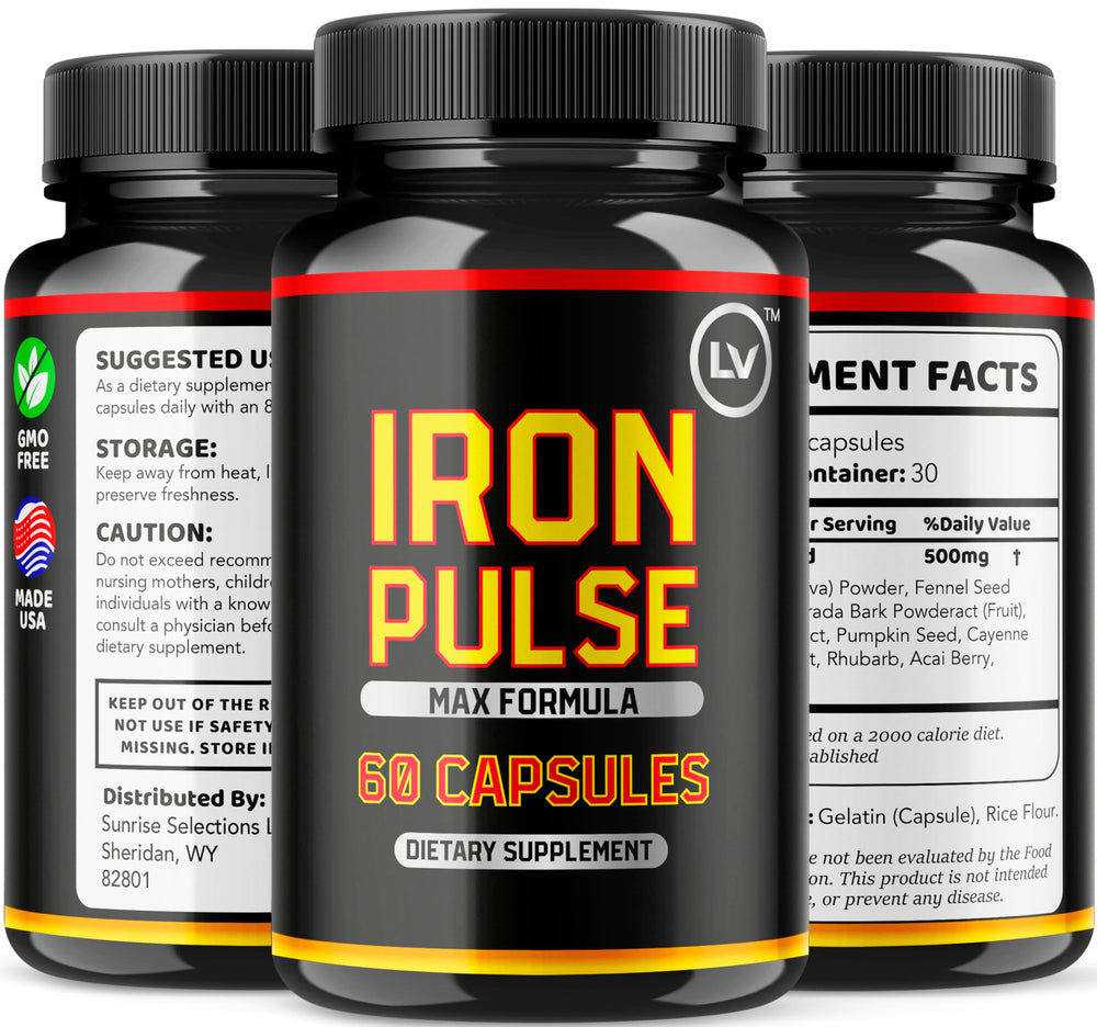 IronPulse product packaging and label
