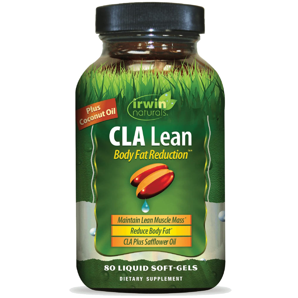 Irwin Naturals CLA Lean Fat Reduction bottle with 80 soft-gels