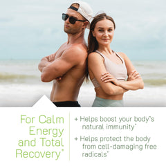 Immuno-Shield label highlights vitamin C and zinc for immune support.