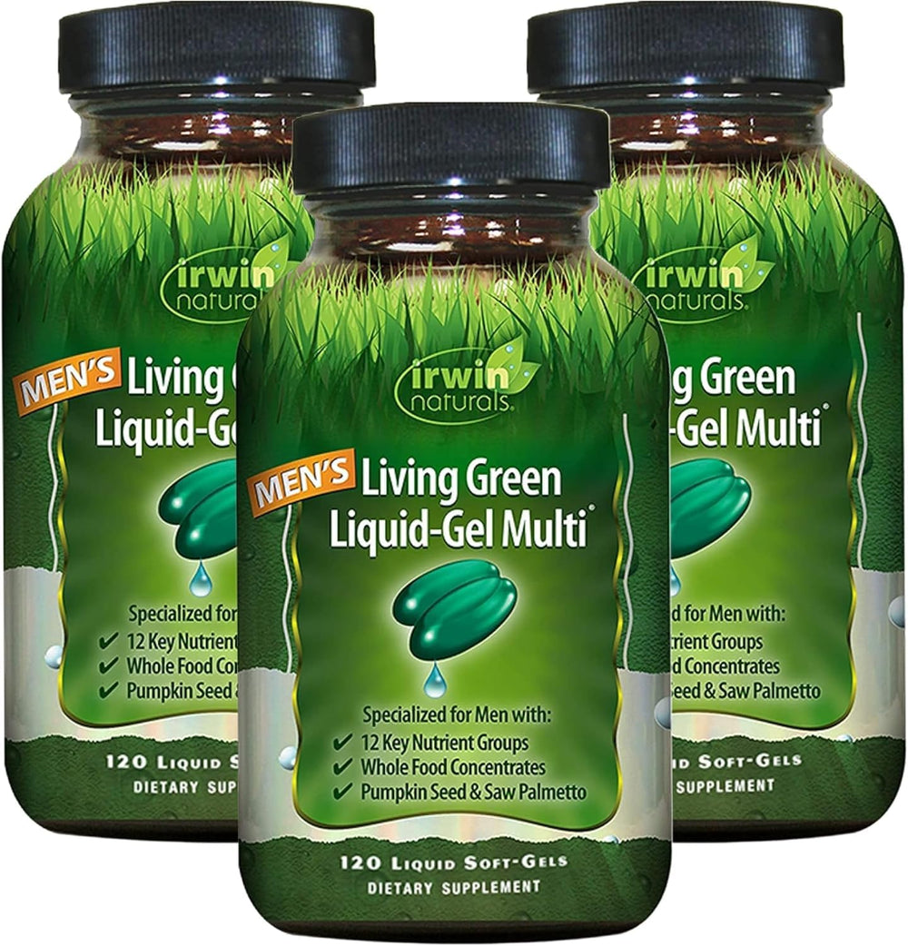 Hero image of Irwin Naturals Men's Living Green Liquid-Gel Multi 3-pack