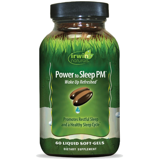 Irwin Naturals Power to Sleep PM bottle label