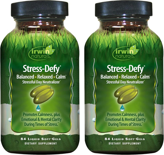 Irwin Naturals Stress-Defy bottle front label